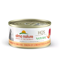 Almo Nature (1011H) HQS Natural Tuna with Shrimp in Broth Cat Can 2.47 oz (70g) SINGLE CAN