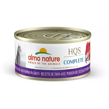 Almo Nature HQS Complete Tuna w/ Ocean Fish & Pumpkin in Gravy 2.47 oz (70g)