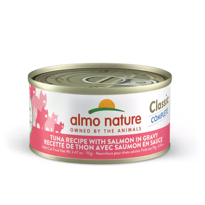 Almo Nature (1468) Classic Complete Tuna w/ Salmon in Gravy Cat Can 70g (2.47 oz)