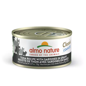Almo Nature (1469) Classic Complete Tuna w/ Sardines in Gravy Cat Can 70g (2.47 oz)