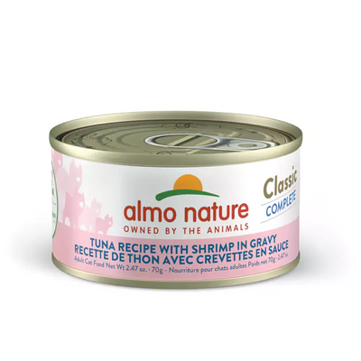 Almo Nature (1466) Classic Complete Tuna w/ Shrimp in Gravy Cat Can 70g (2.47 oz)
