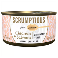 SCRUMPTIOUS FROM SCRATCH Chicken & Salmon Cat food 79g