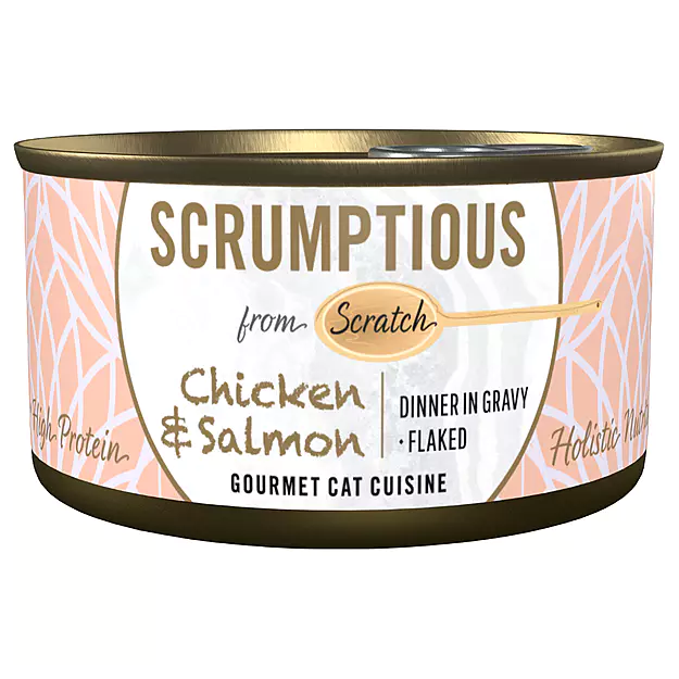 SCRUMPTIOUS FROM SCRATCH Chicken & Salmon Cat food 79g