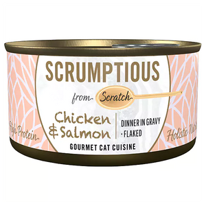 SCRUMPTIOUS FROM SCRATCH Chicken & Salmon Cat food 79g