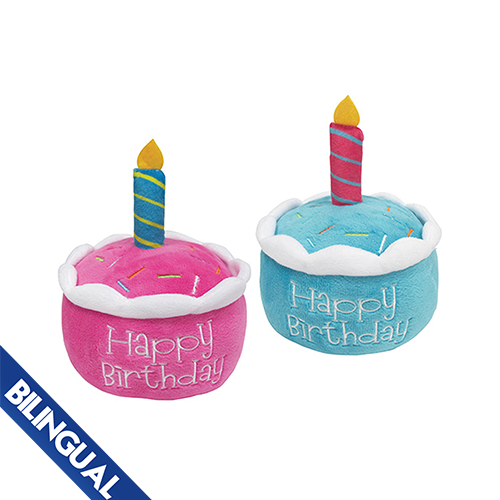 foufouBRANDS™ Birthday Cake Plush Dog Toy