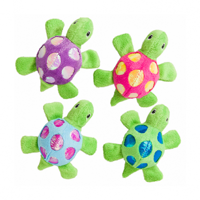 Spot® Shimmer Glimmer Turtle with Catnip Cat Toy