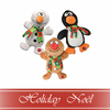 Spot® Holiday Trio Plush 9" Assorted Dog Toy (NEW)