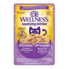 Wellness® Appetizing Entrées™ Shredded Chicken & Salmon Recipe in Sauce Wet Cat Food 1.4oz (NEW)