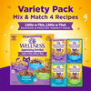 Wellness® Appetizing Entrées™ Little-a-This, Little-a-That, Seafood & Poultry Variety Pack Wet Cat Food 8 x 1.4oz (NEW)