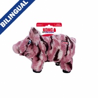 Kong® Low Stuff Stripes Pig Medium Dog Toy