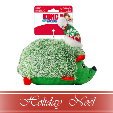 KONG® HOLIDAY Comfort HedgeHug Assorted Medium Dog Toy