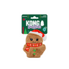 Kong® HOLIDAY Snuzzles Mini Santa Gingerbread X-Small Dog Toy (NEW)
