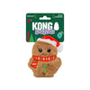 Kong® HOLIDAY Snuzzles Mini Santa Gingerbread X-Small Dog Toy (NEW)