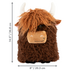 Kong® Comfort Jumbo Highland Cow Assorted X-Large Dog Toy