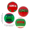Kong® HOLIDAY Occasions Balls Medium Dog Toy (4 Pack) (NEW)