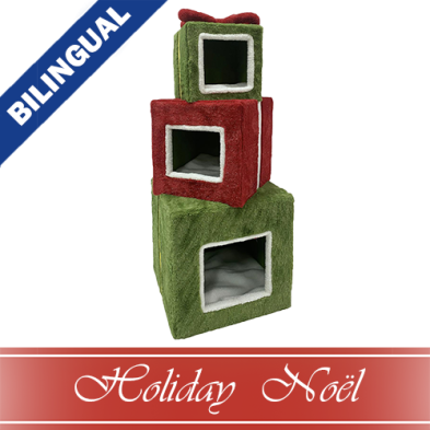 Prevue Hendryx™ Christmas Gift Stack Hideaway for Cats (NEW)