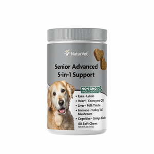 NaturVet® Senior 5-in-1 Support Soft Chew for Dogs (60 ct)