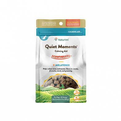 NaturVet® Scoopables® Quiet Moments® Calming Aid + Melatonin Supplement for Dogs (45 scoops)