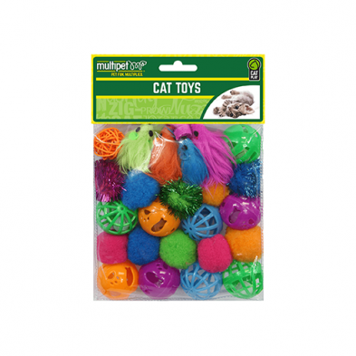 Multipet® Value Pack Cat Toys (24 pc)