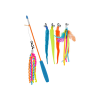 Multipet™ Cat Teaser with Interchangeable Attachments Cat Toy