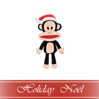 Multipet™ Paul Frank® Julius the Monkey with Santa Hat Dog Toy