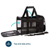 Sherpa® Deluxe™ Guaranteed On Board® Soft Sided Dog & Cat Carrier, Black, Medium (NEW)