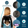 Sherpa® Elevation™ Pet Backpack for Cats & Dogs Blue Medium (NEW)