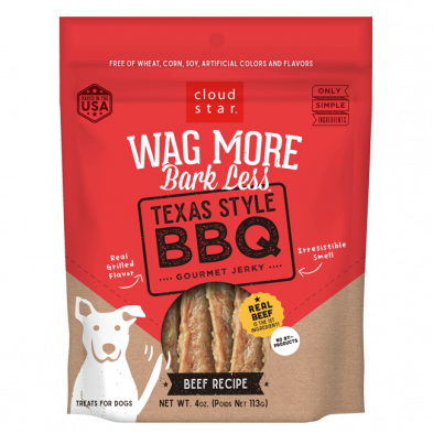 Cloud Star® Wag More, Bark Less® Texas Style BBQ Gourmet Jerky Dog Treat 10 oz