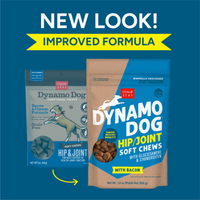 Cloud Star® Dynamo Dog® Hip & Joint Grain Free Soft Chews with Bacon Functional Dog Treat 14oz