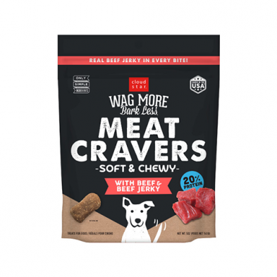 Wag More, Bark Less® Meat Cravers™ Soft & Chewy Beef Dog Treats 5oz SALE