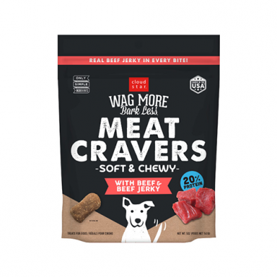 Wag More, Bark Less® Meat Cravers™ Soft & Chewy Beef Dog Treats 5oz