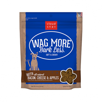 Cloud Star® Wag More, Bark Less® Soft & Chewy Bacon, Cheese & Apples Dog Treat 6 oz