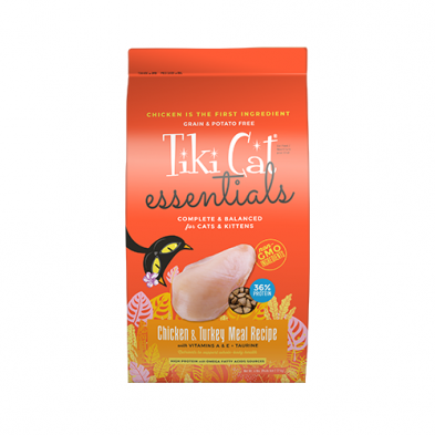 Tiki Cat® Essentials® Chicken & Turkey Meal Recipe Dry Cat Food 6 lb