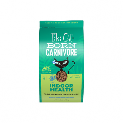 Tiki Cat® Born Carnivore™ Indoor Health Trout and Menhaden Fish Meal Recipe Dry Cat Food