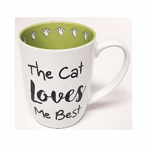 PetRageous® The Cat Loves Me Best Mug 24 oz