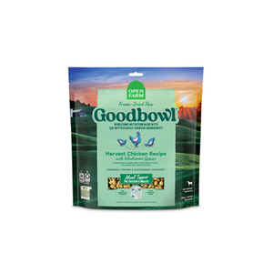 Open Farm® Goodbowl Harvest Chicken Recipe with Wholesome Grains Freeze-Dried Raw Dog Food 23oz (NEW)