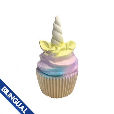 foufouBRANDS™ fouFIT™ Rainbow Swirl Unicorn Cupcake Chew for Dogs