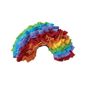 foufouBRANDS™ fouFIT™ One Love Snuffle Mat Rainbow Dog Toy (NEW)