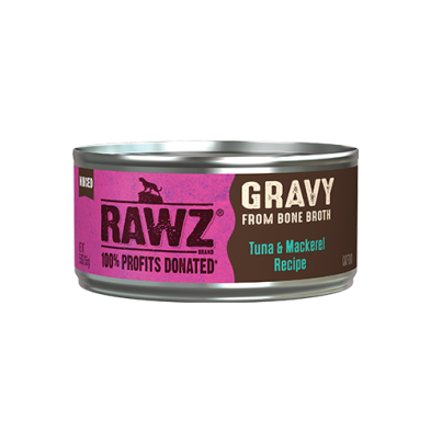 RAWZ® Gravy From Bone Broth Tuna & Mackerel Recipe Wet Cat Food