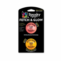 Spunky Pup® Flash & Glow Ball Dog Toy Small (2 Pack)