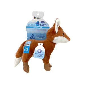 Spunky Pup® Clean Earth Plush Fox Large Dog Toy