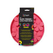 Spunky Pup® Slow Feeder & Lick Pad Duo Flower (NEW)