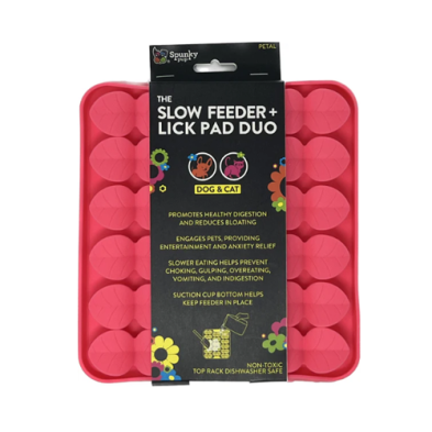 Spunky Pup® Slow Feeder & Lick Pad Duo Petal (NEW)