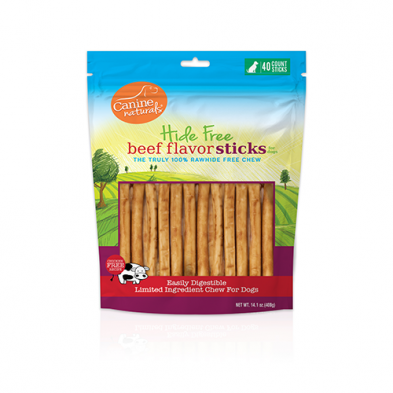 Canine Naturals® Hide Free Beef 5" Roll (40 Pack)