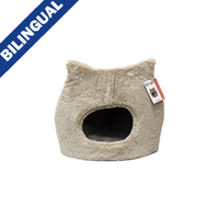 Ruff Love Cozy Cat Bed Taupe 17" x 17"