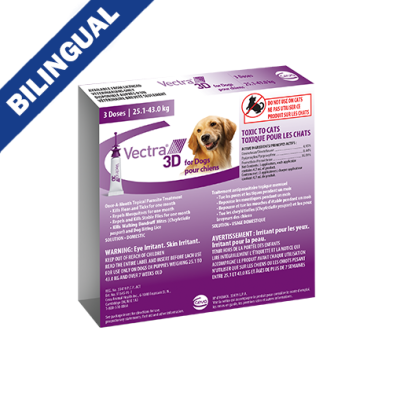 Vectra® 3D for Dogs 25.1kg to 43.0kg (NEW) SALE