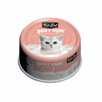 Kit Cat® goat milk gourmet White Meat Tuna Flakes & Salmon with Goat Milk Wet Cat Food 0gm