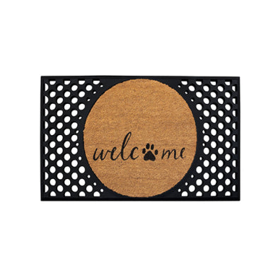 4 Cats & Dogs Welcome + Paw Round Set: Convertible Entrance Mat SALE