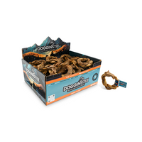 DOGGINSTIX Braided Lamb Collagen Ring Natural Dog Chews & Treats