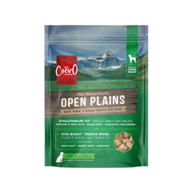 CoevO™ The Hinterlands Open Plains Vita•Boost™ Beef, Pork & Bison Treats for Dogs 3.52oz (NEW)